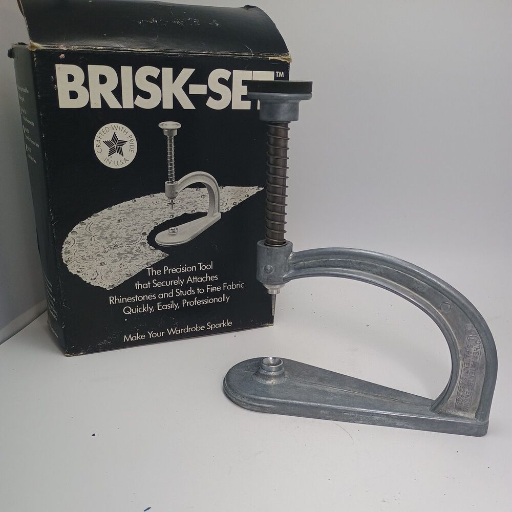 NEW Brisk-Set Rhinestone & Nailhead Setting Machine Model 100A